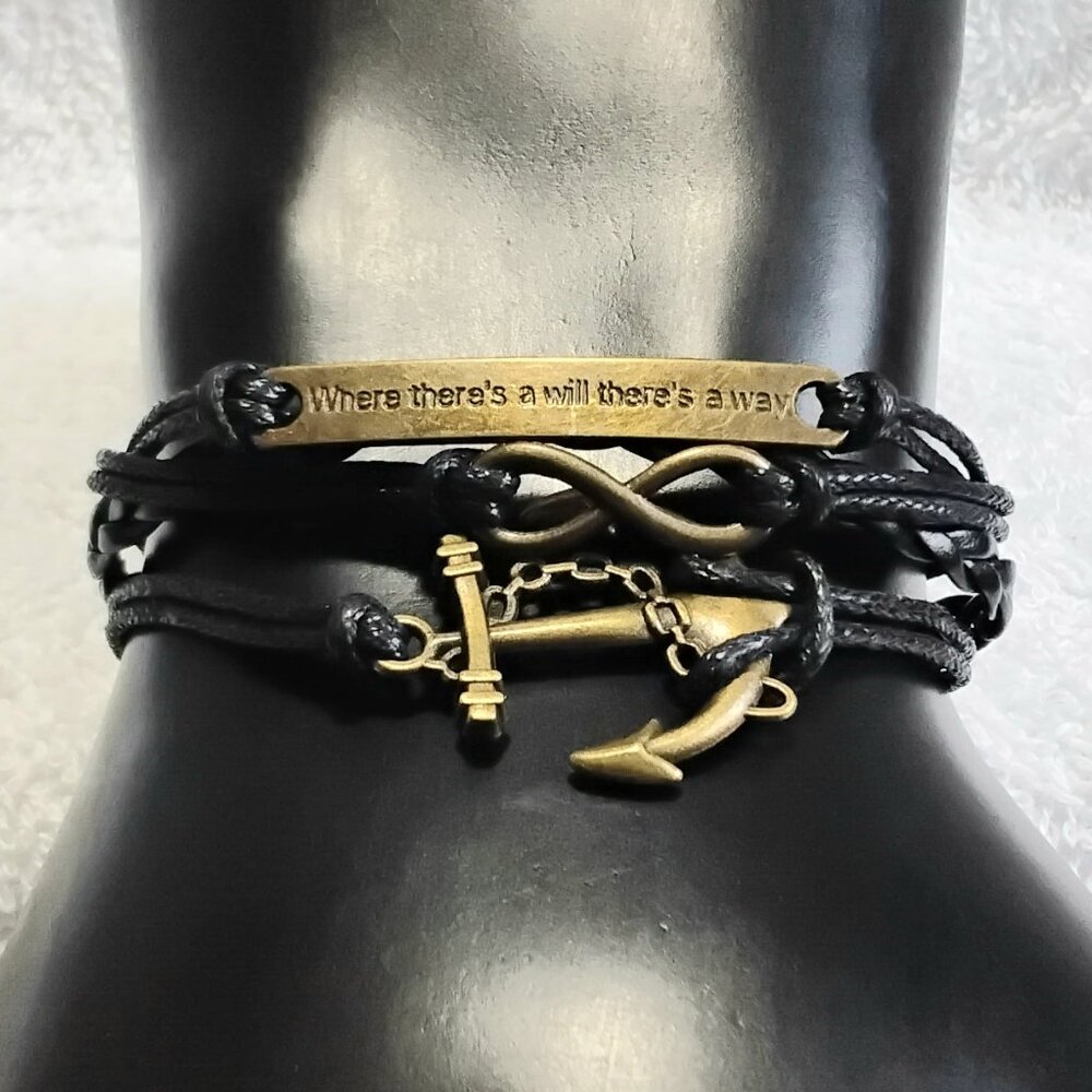 BNWOT 3/$25 Florence Scovel 7" Where There's a Will.. Bracelet Fashion Jewelry!!